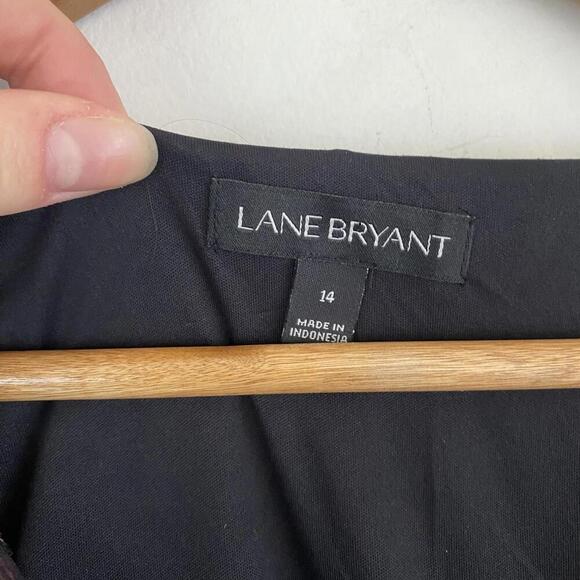 LANE BRYANT plus size black floral midaxi dress - Picture 5 of 5